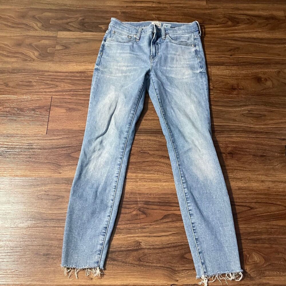 J Crew Jeans Blue 9" Toothpick Skinny Stretch Denim Pants Womens Size 26